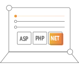 支持ASP、PHP、.Net等多種語言開發(fā)